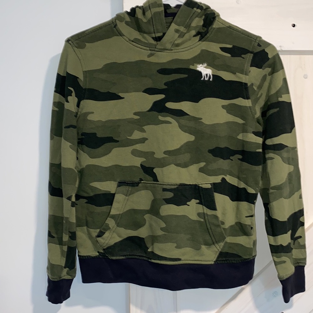 Abercrombie Kids Unisex Camo Hooded Sweatshirt